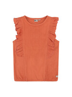 Daily7 Organic Singlet Ruffle Structure Peach Melba