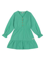 Daily7 Dress Longsleeve Poplin Broderie Green Sea