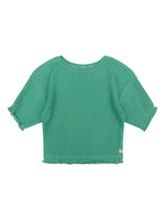 Daily7 T-shirt Fancy Rib Green Sea