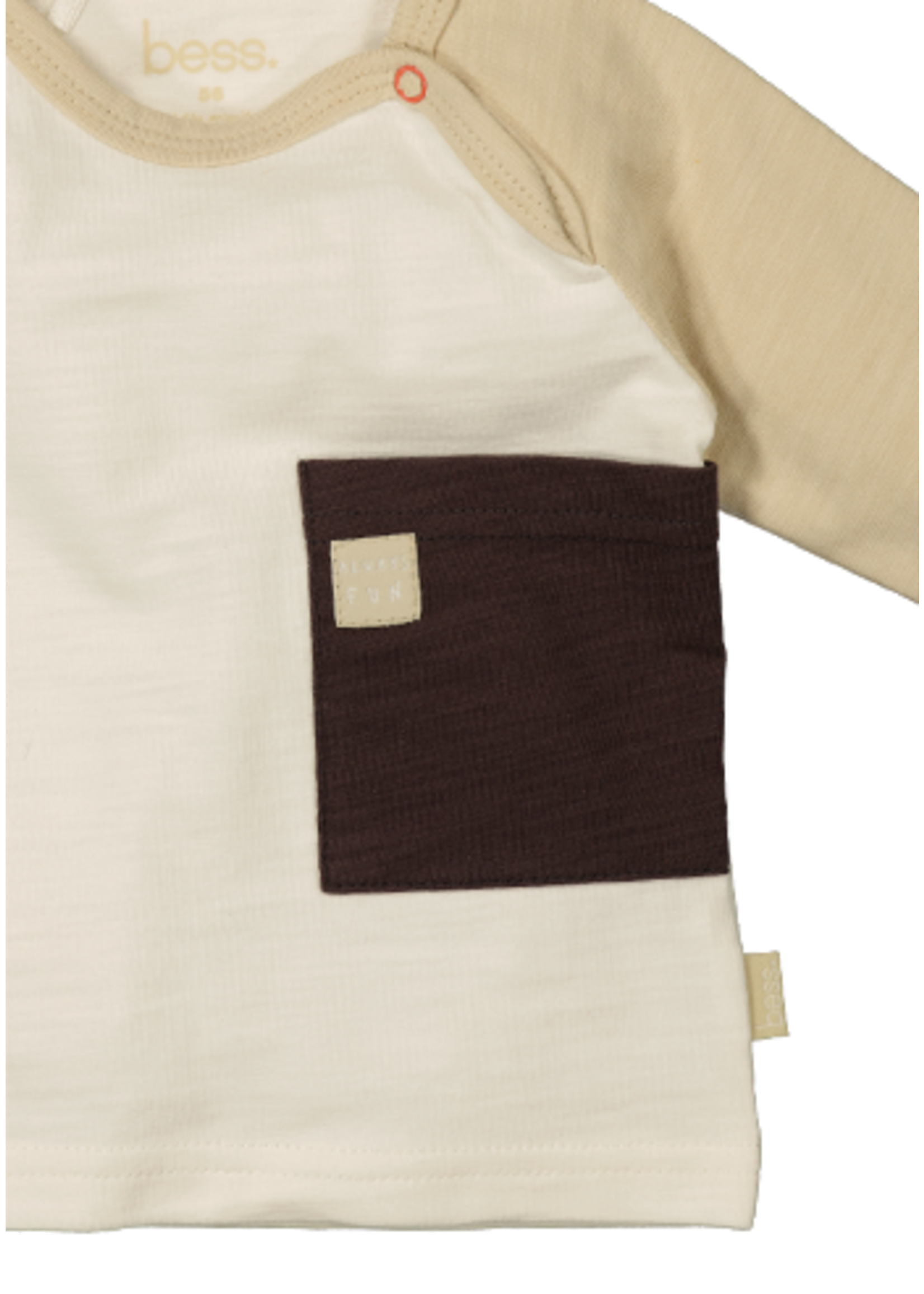 BESS Shirt l.sl. Side Pocket Off White