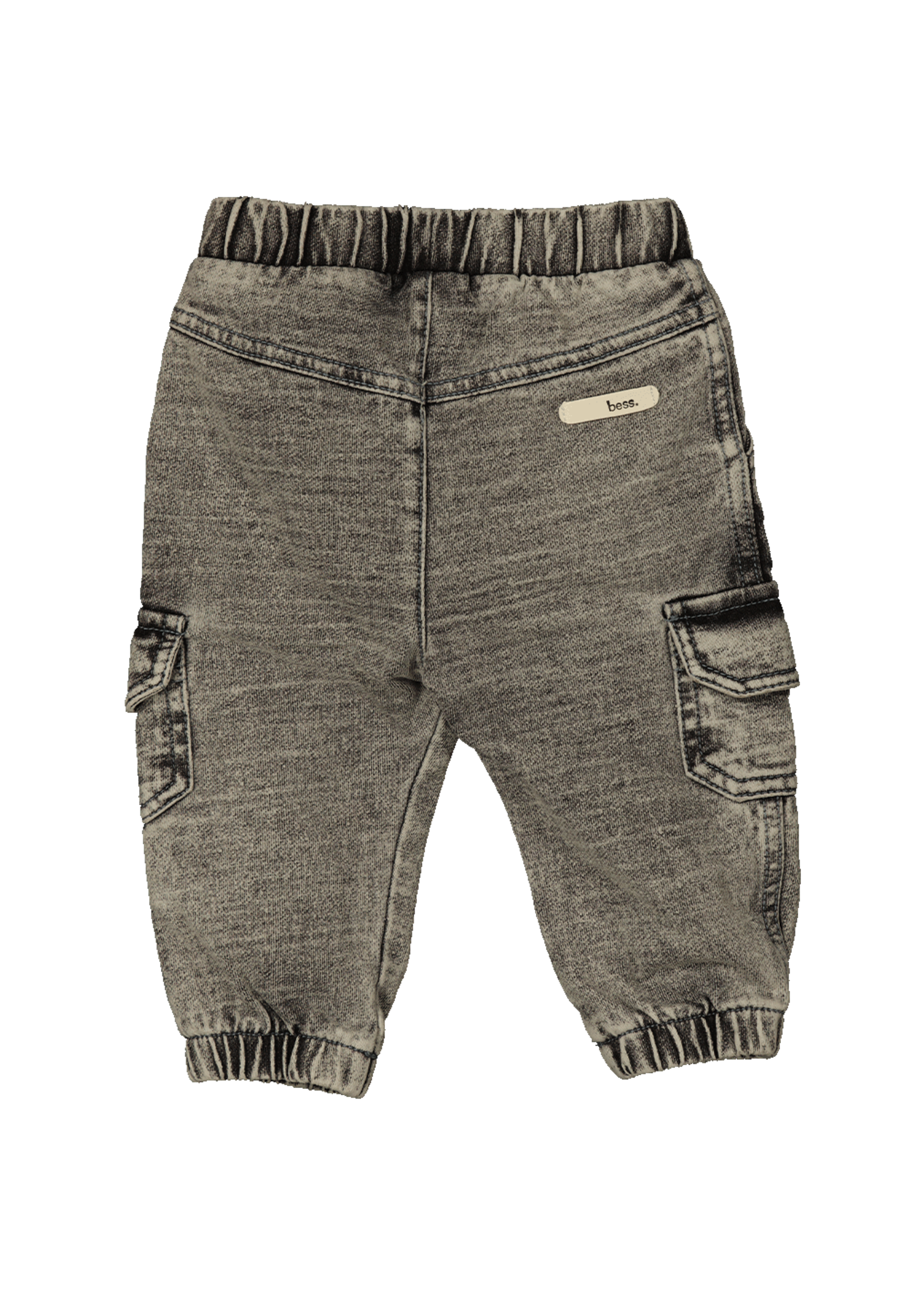 BESS Pants Cargo Jog Denim Grey Denim