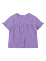 Daily7 Shirt Shortsleeve Muslin Broderie Dahlia Purple