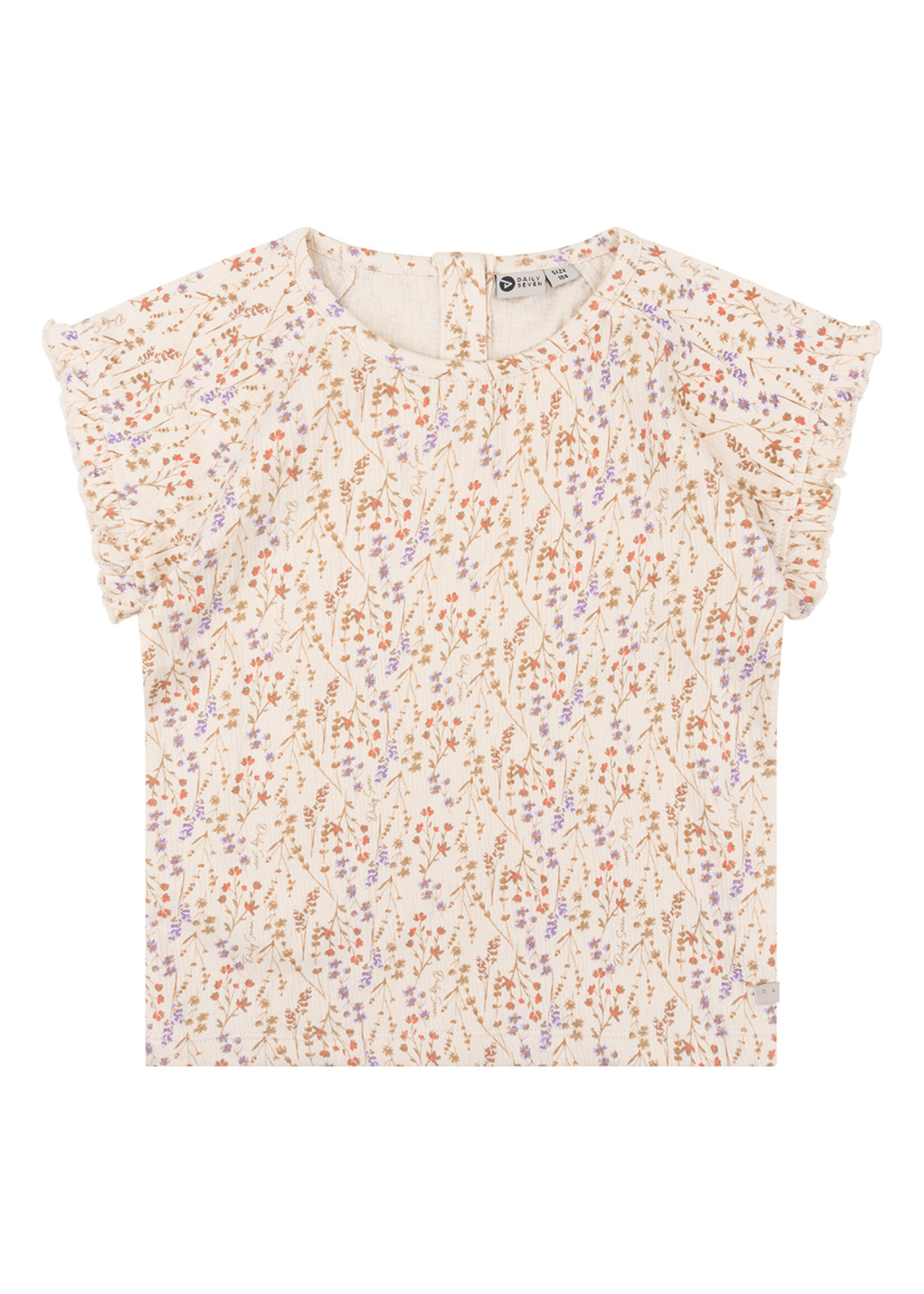Daily7 Organic T-shirt Structure Mille Fleur Sandshell