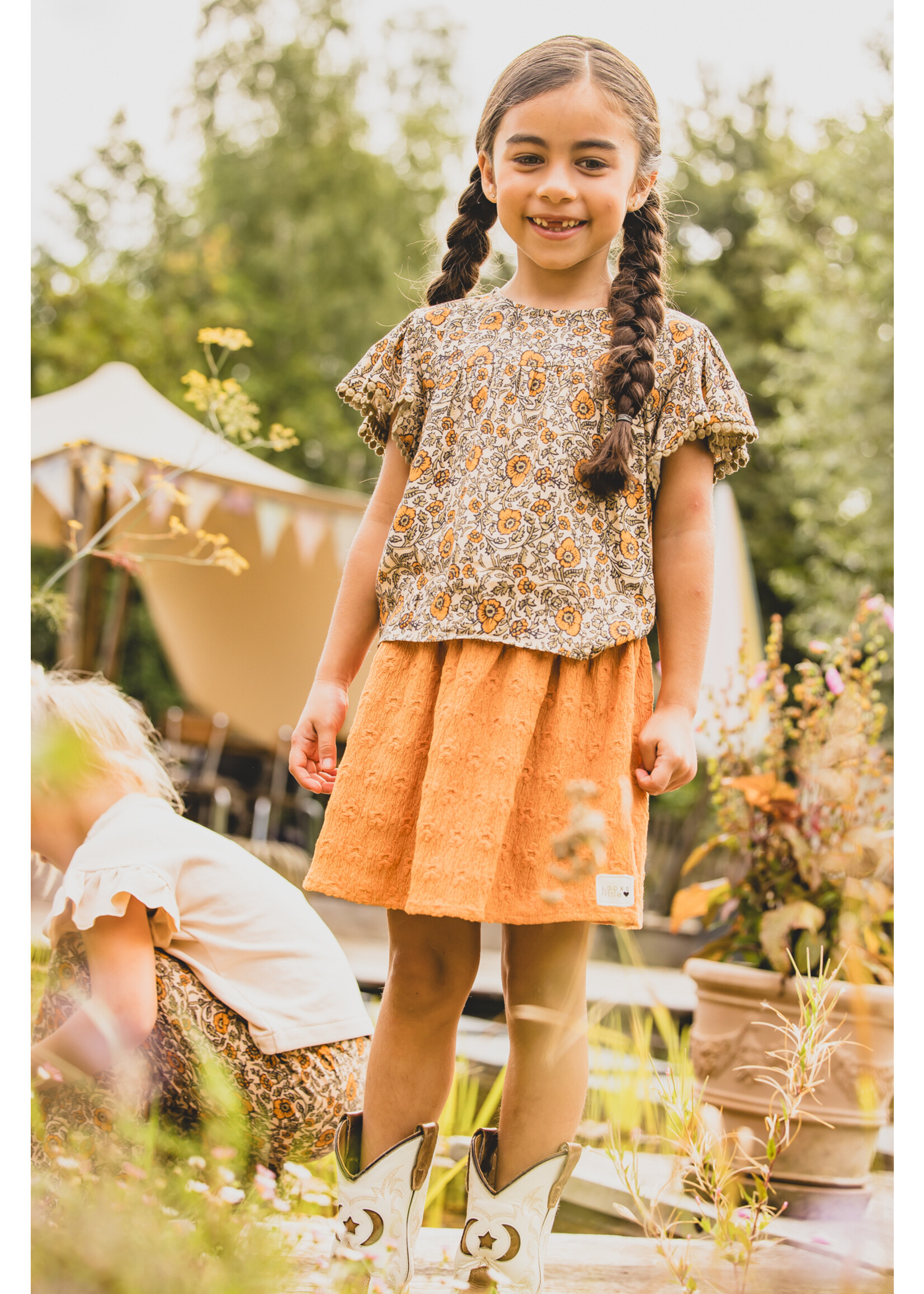 LOOXS Little Little floral blouse Orange Floral