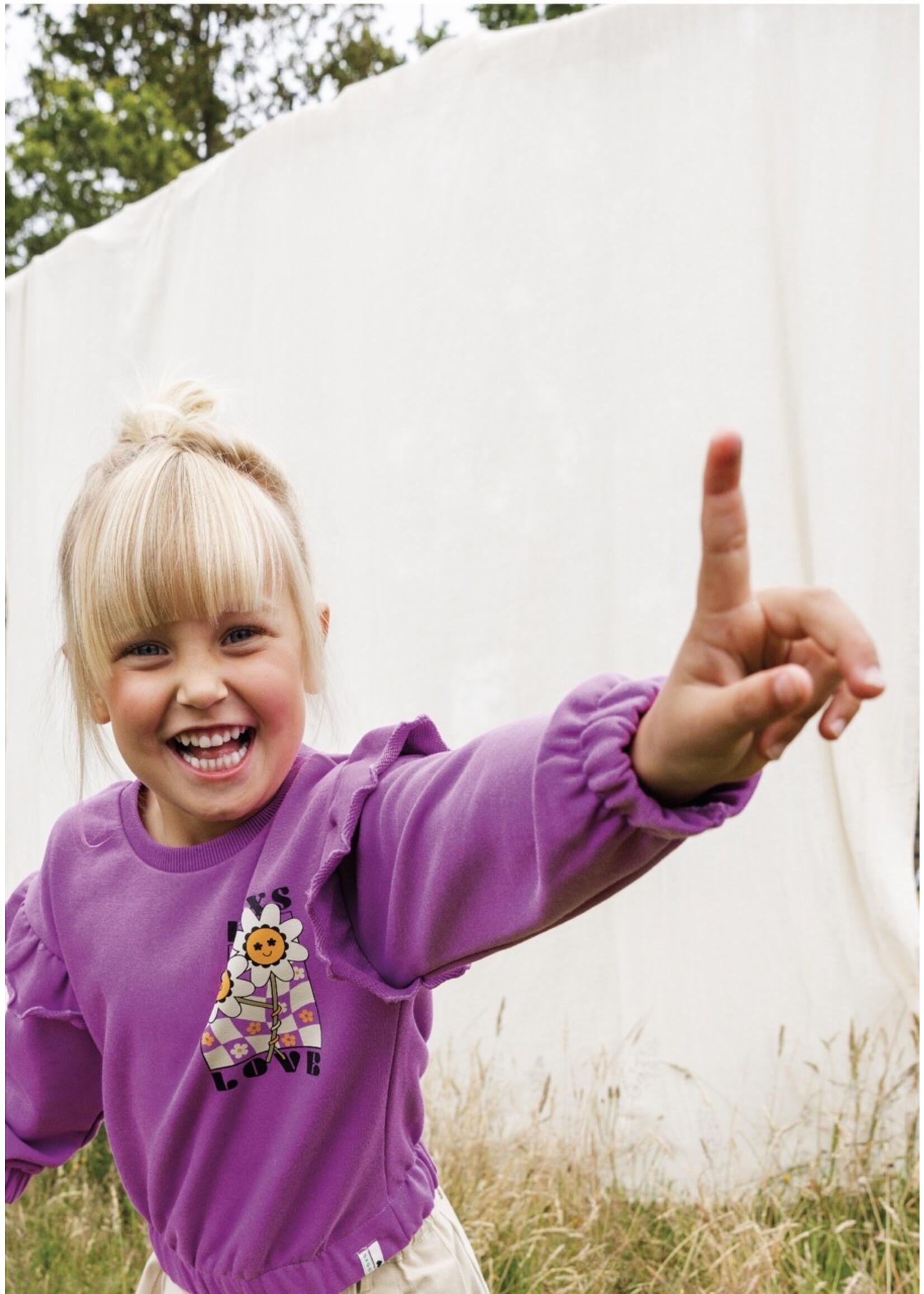 LOOXS Little Little sweater PURPLE FUCHSIA