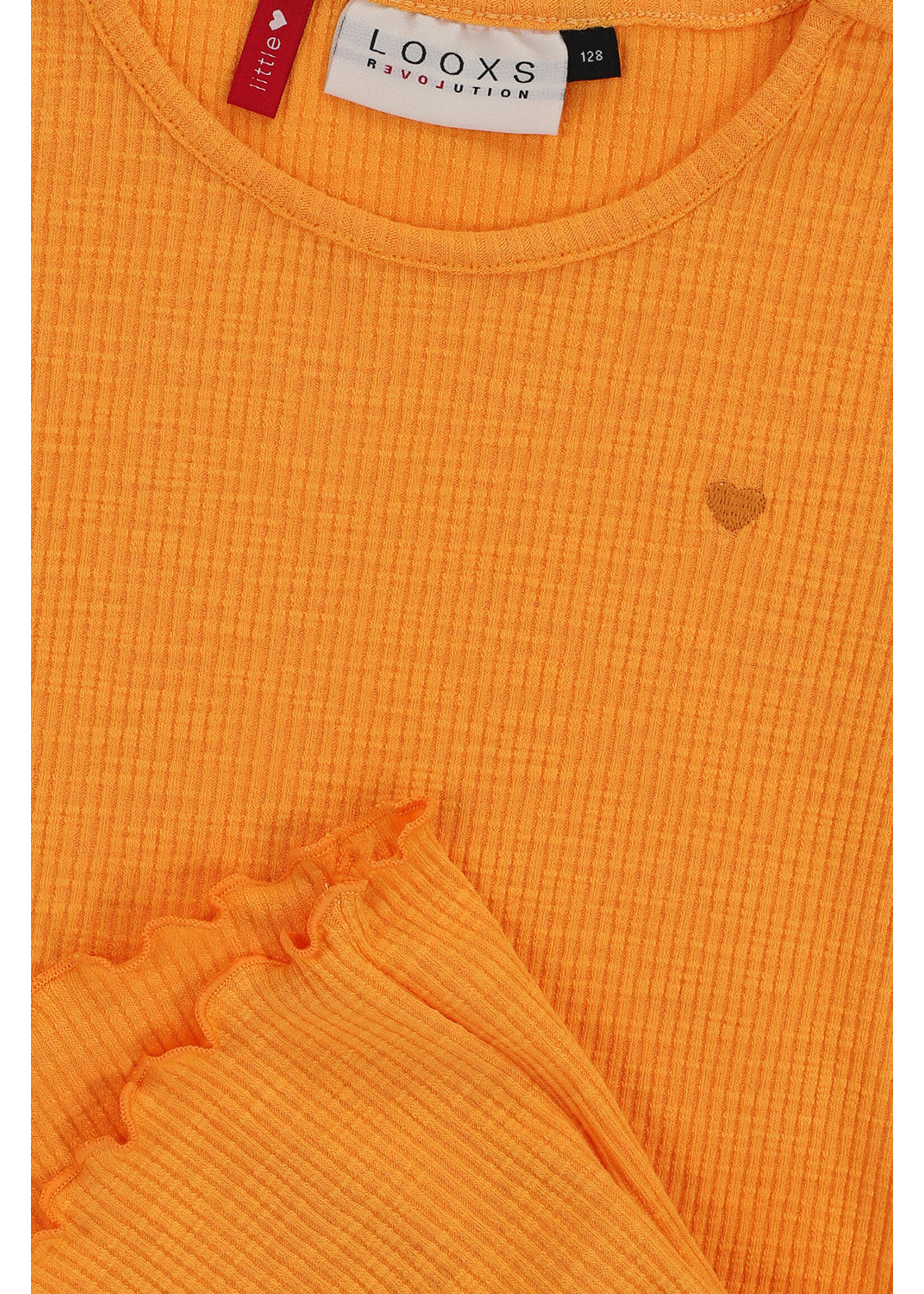 LOOXS Little Little slubrib T-shirt Orange