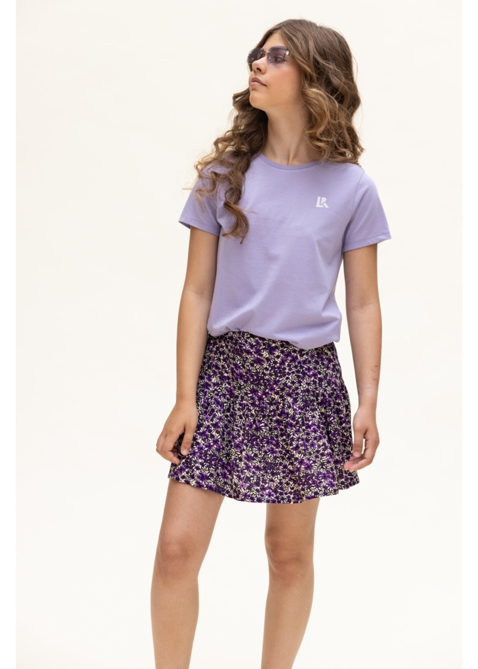 LOOXS 10sixteen 10Sixteen printed skort purple flower