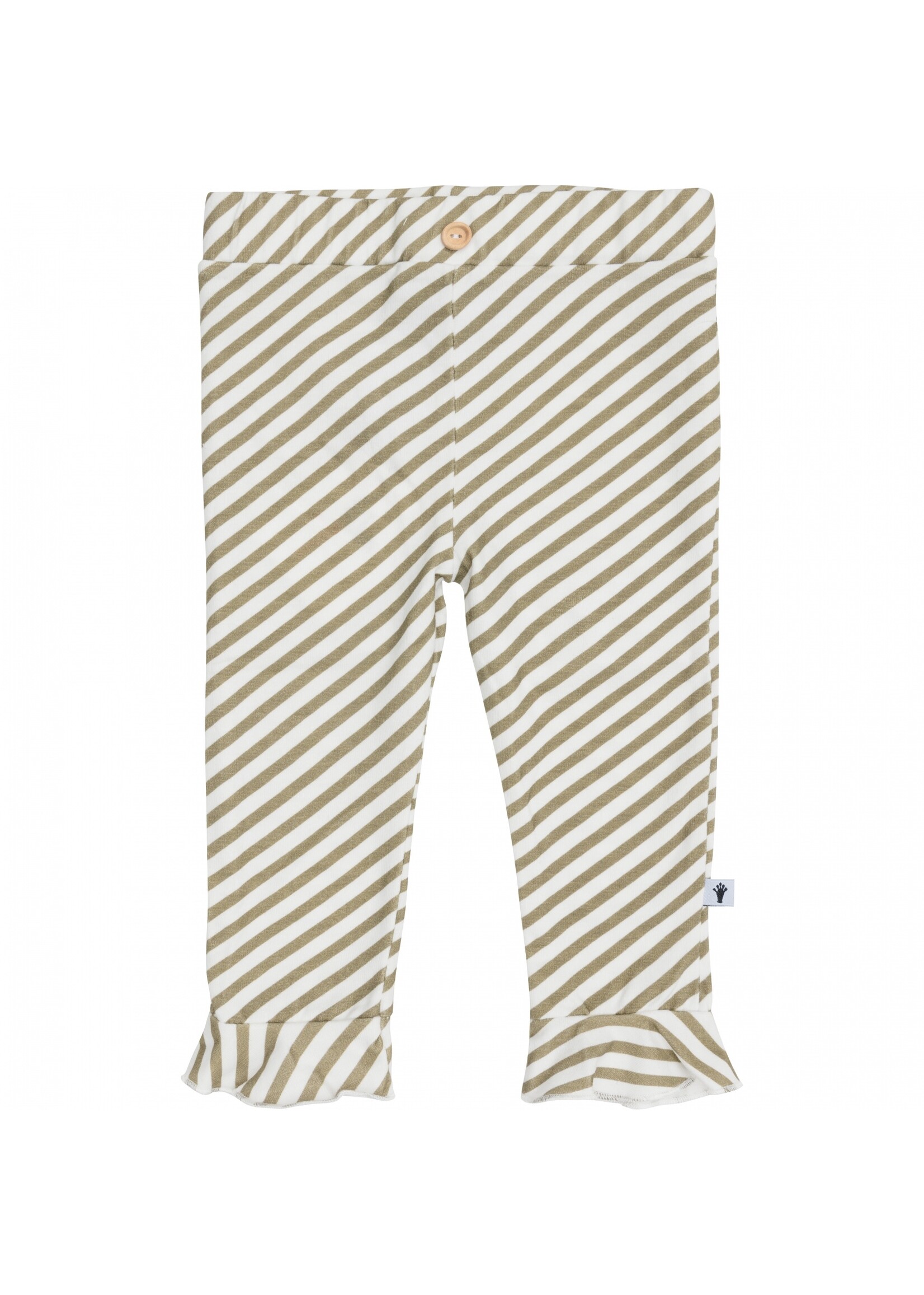 Klein Baby Trouser Ruffle Stripe Off White/Twill