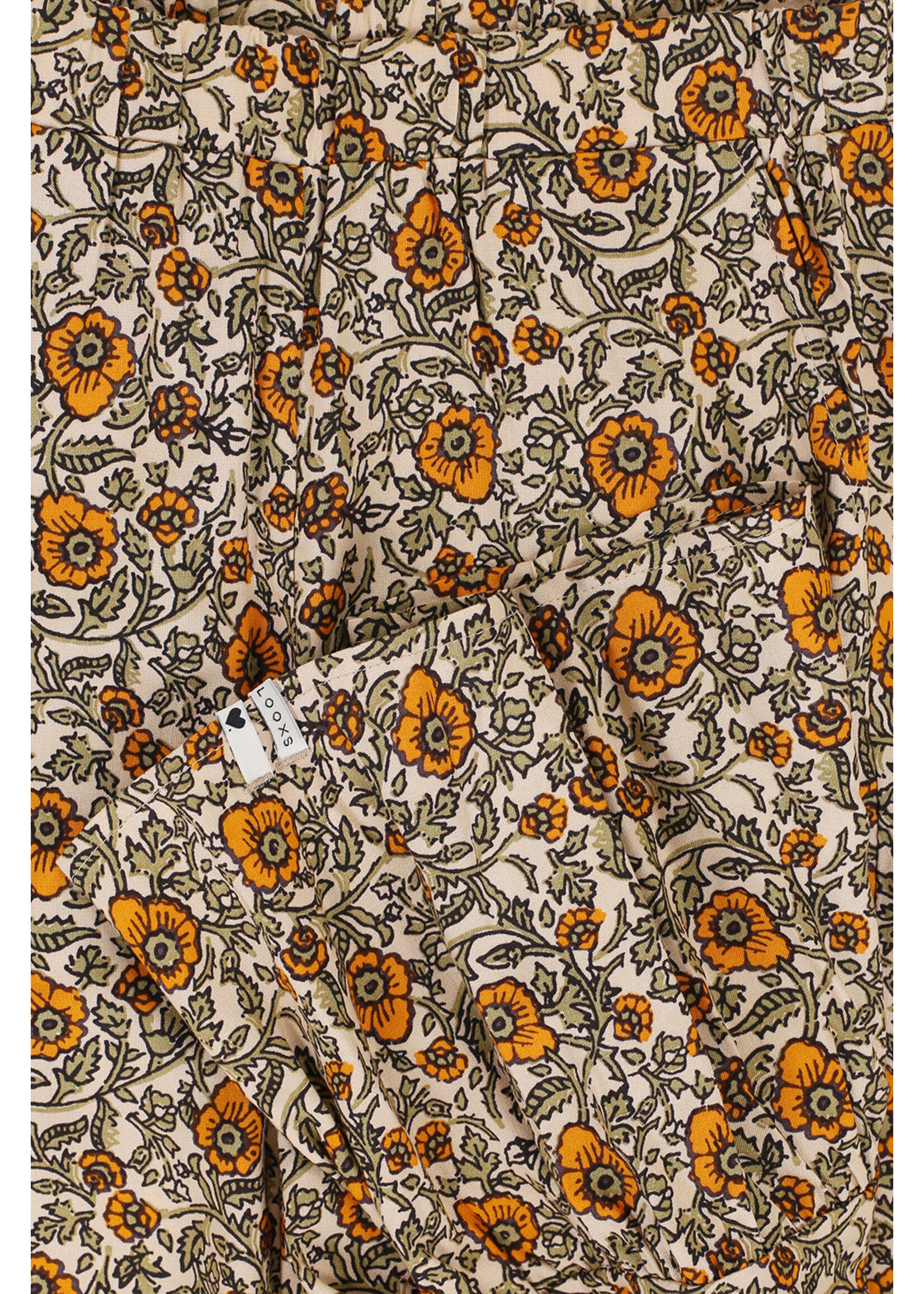 LOOXS Little Little flower pants Orange Floral