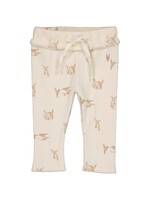 Levv Pants AOP White Flower