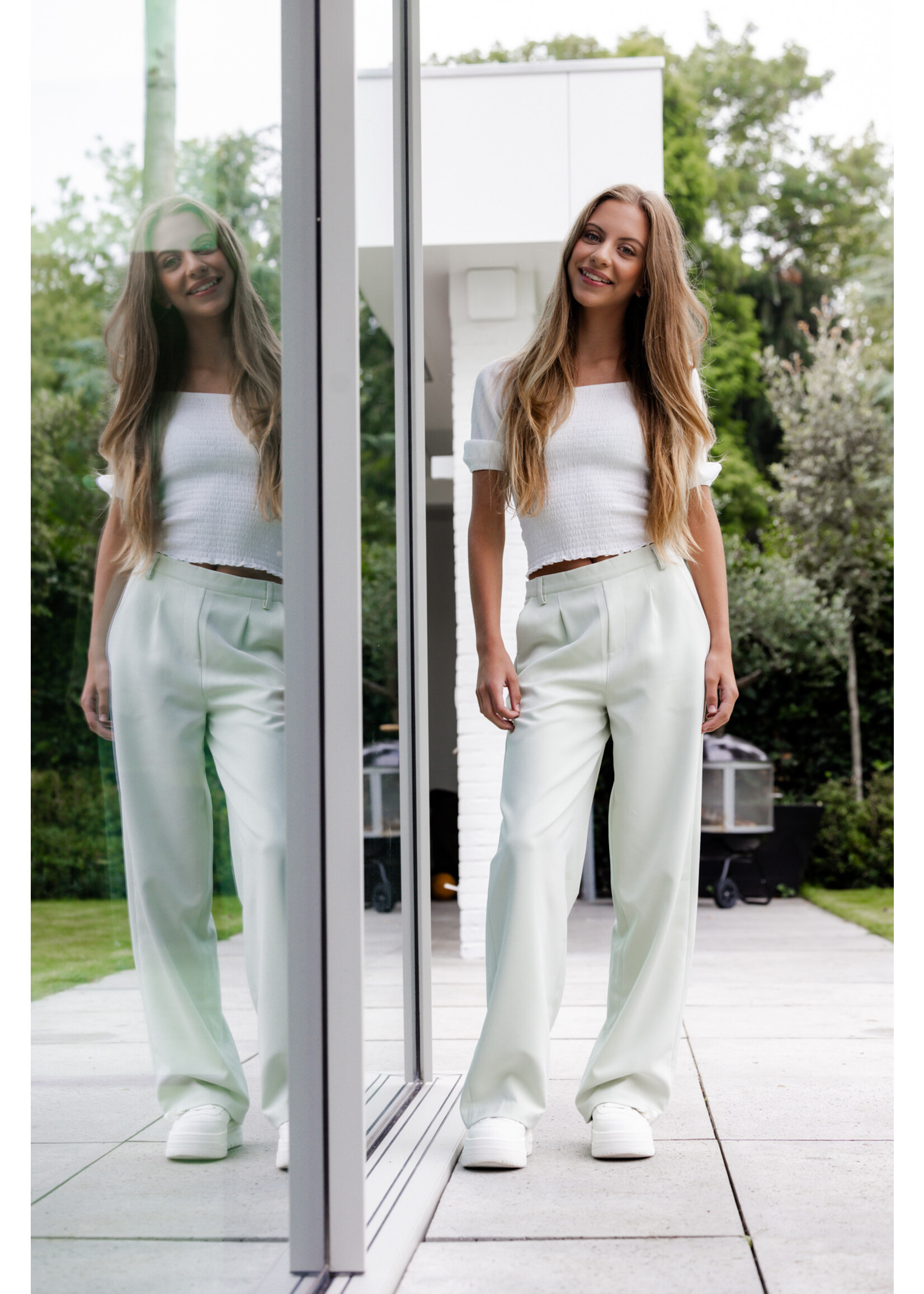 LOOXS 10sixteen 10Sixteen pantalon pale mint