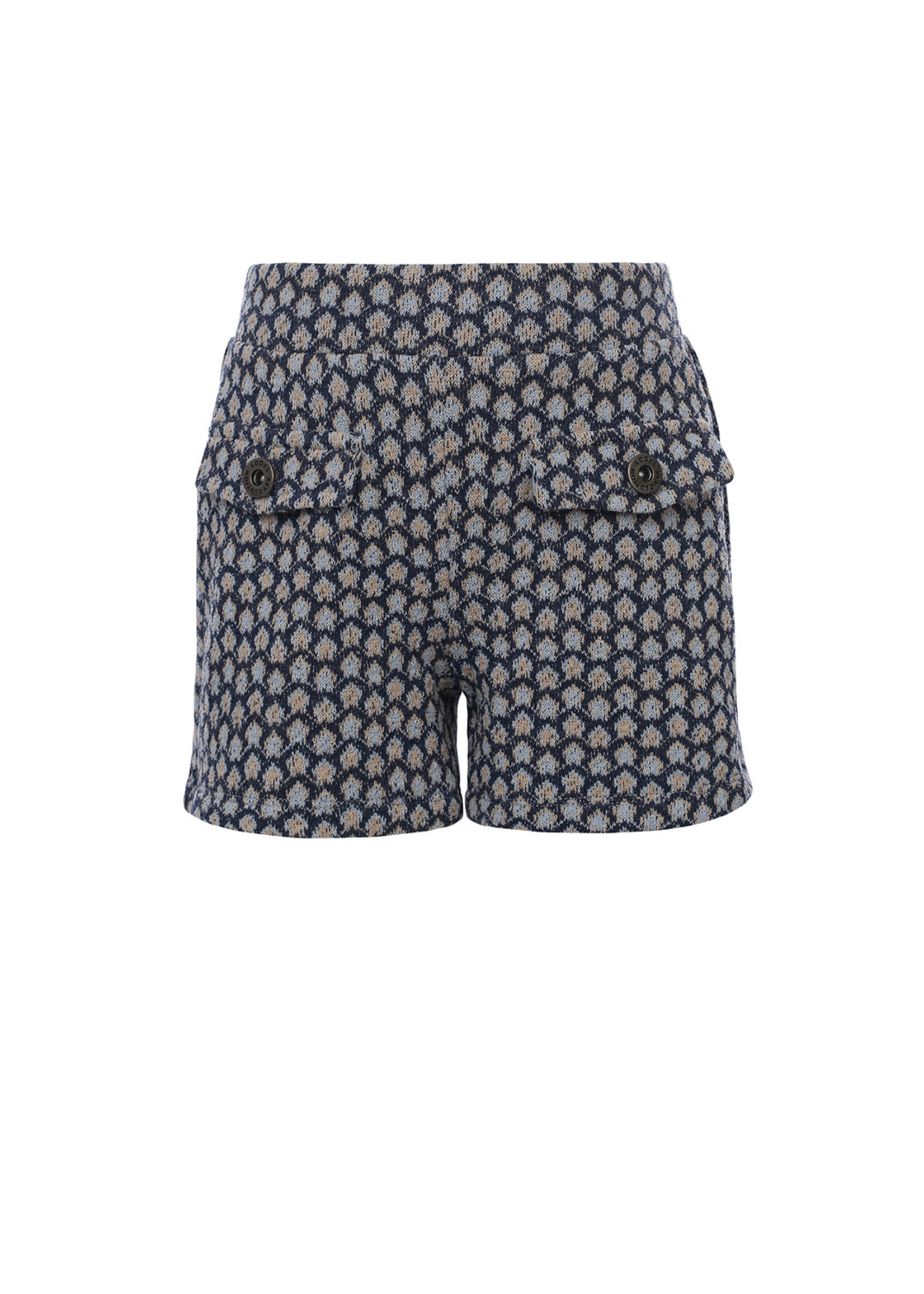 LOOXS 10sixteen 10Sixteen jaquard pattern shorts sky blue