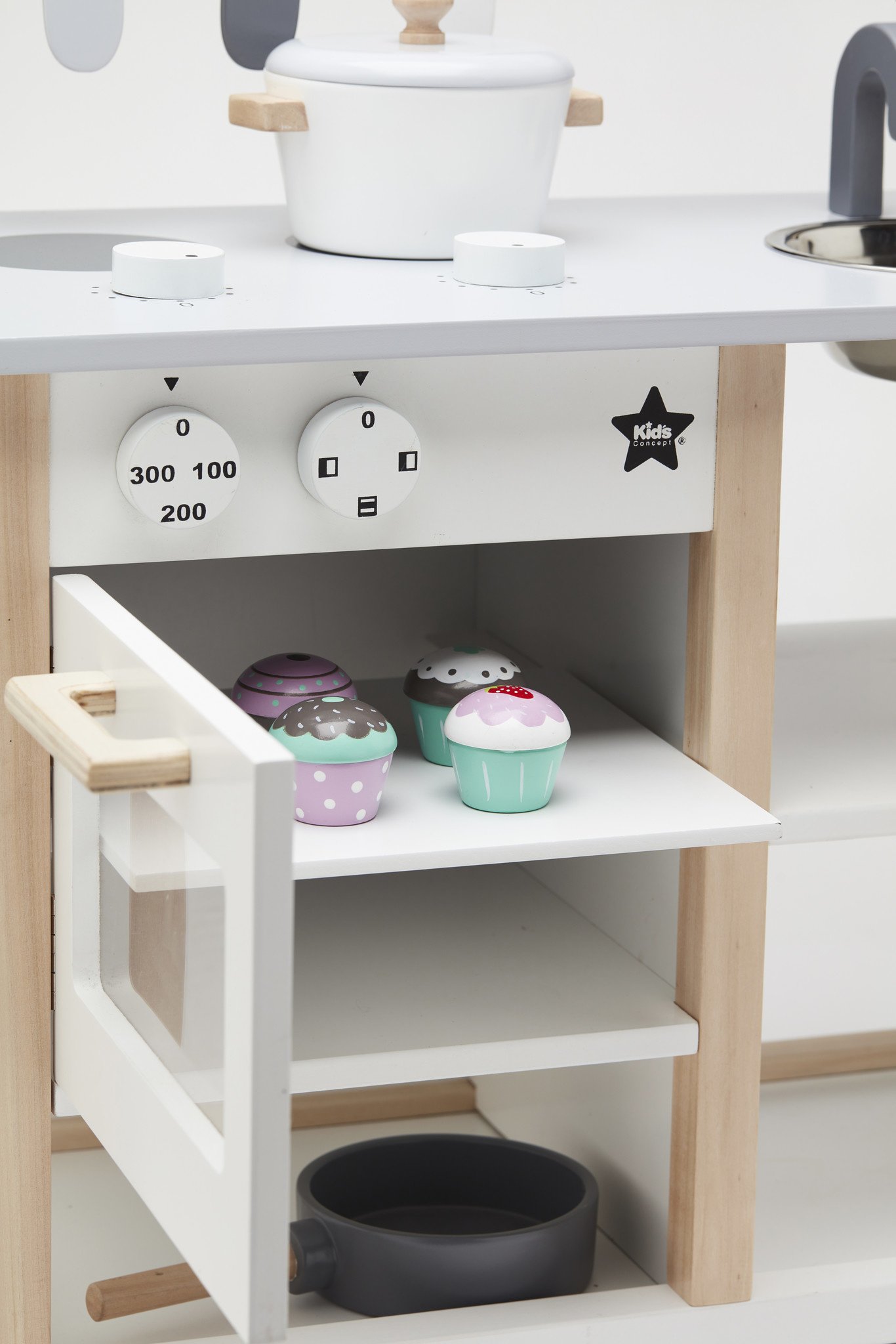 Beheren Verval Previs site Kid's Concept Houten Speelgoed Keuken Wit - Babywinkel.be