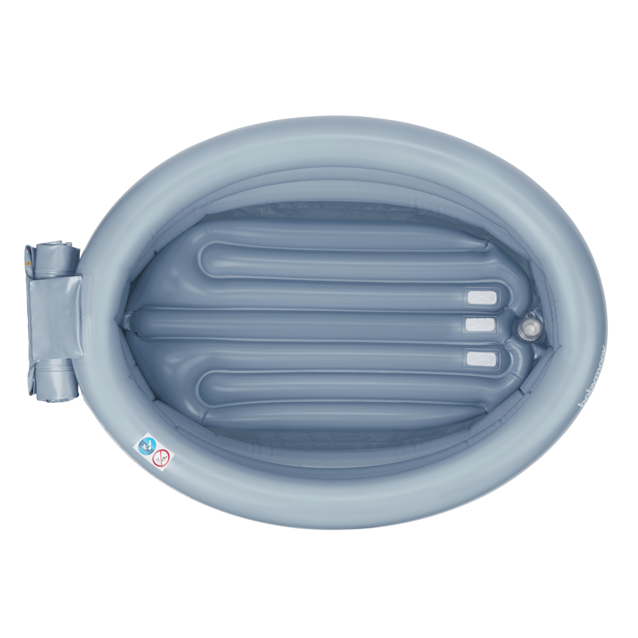 Baignoire gonflable évolutive aqua dots grise de Babymoov sur allobébé