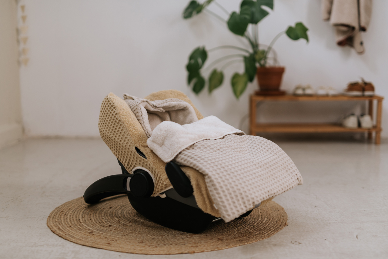 Voetenzak Buggy Wafel/Teddy Oslo Sand/Pebble Koeka - Babywinkel.be