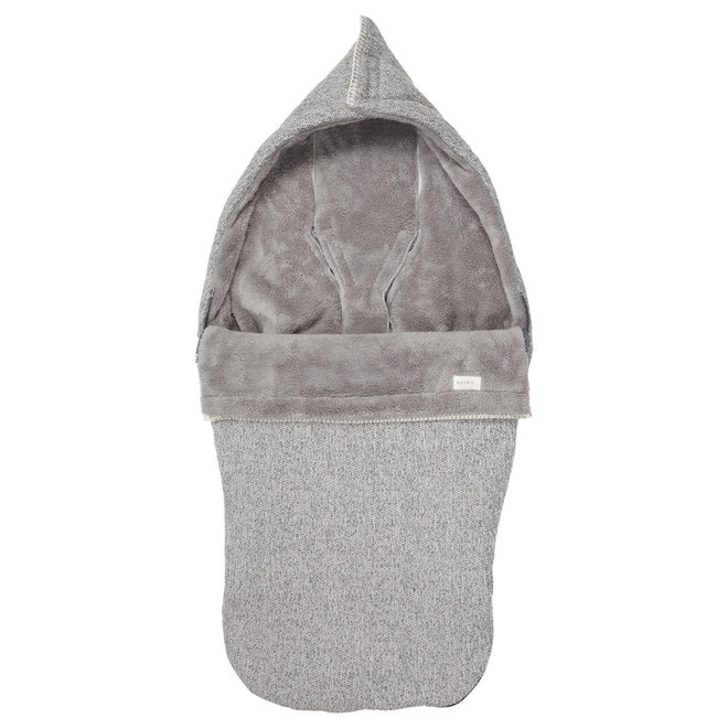 Voetenzak Buggy Teddy Vigo Sparkle Grey/Steel Grey Koeka - Babywinkel.be