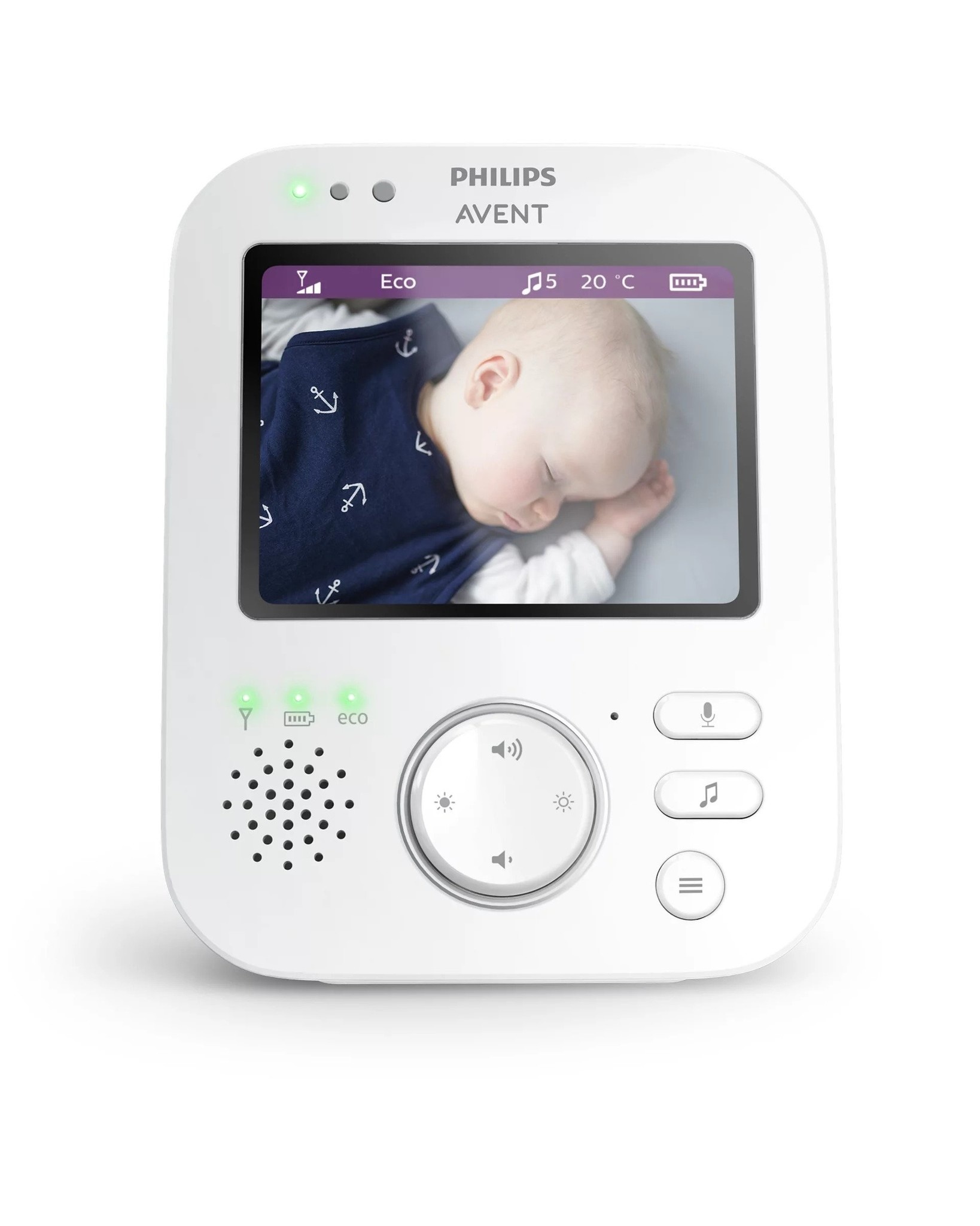 Babyphone vidéo et berceuse scd833/26 blanc Philips Avent