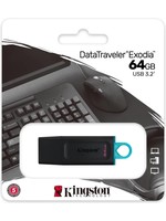 Kingston Kingston 64GB USB Stick - USB 3.2 Gen 1 - DataTraveler Exodia - Zwart