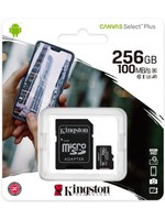 Kingston Kingston Canvas Select Plus microSD Card 10 UHS-I - 256GB - inclusief SD adapter