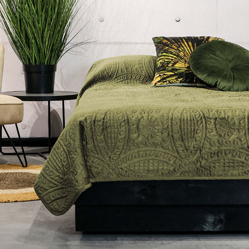 Bedsprei Veronica green