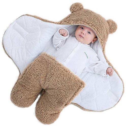 Baby slaapzak Teddy 70x80cm sand Baby slaapzak Teddy 70x80cm sand