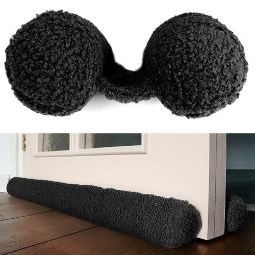 Tochtrol Pip 2x80x7,5cm black Tochtrol Pip 2x80x7,5cm black