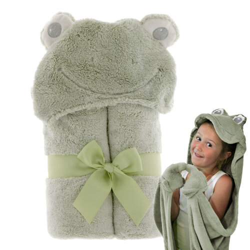 Badjas plush baby animal 100x75cm frog