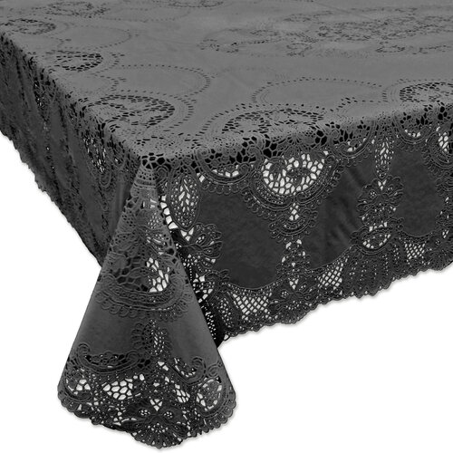 Tafelkleed Amira Vinyl 152x228cm dark grey Tafelkleed Amira Vinyl 152x228cm dark grey