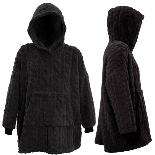 Hoodie Pleun 70x50x87cm black Hoodie Pleun 70x50x87cm black