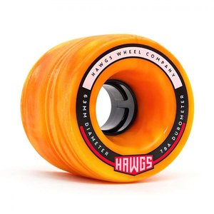 Hawgs Fattie Wheels 63mm 78A Orange/Yellow Swirl