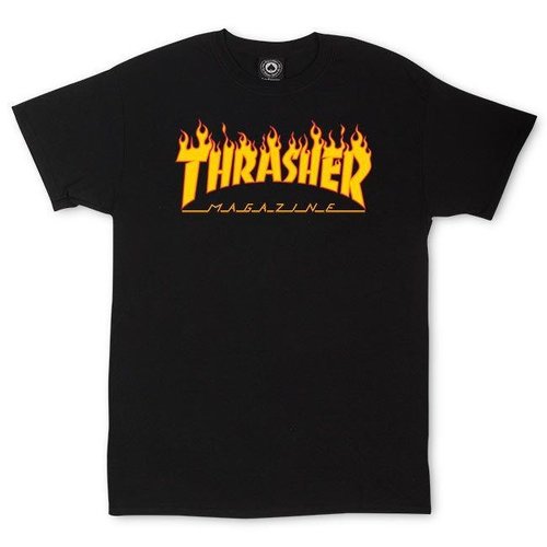 Thrasher Flame T-shirt Black
