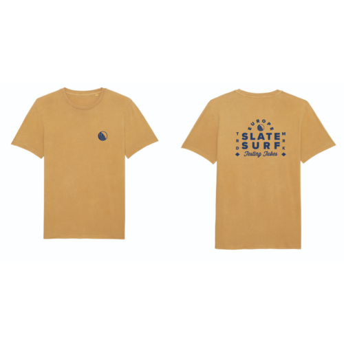 Slate Surf Testing Europe T-shirt Ochre Slate Surf Testing Europe T-shirt Ochre
