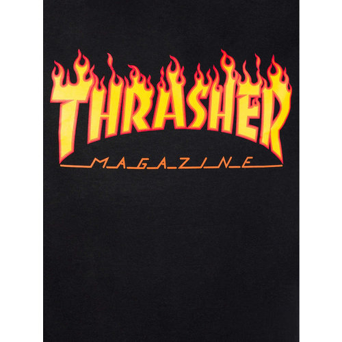 Thrasher Flame Logo T-shirt Black