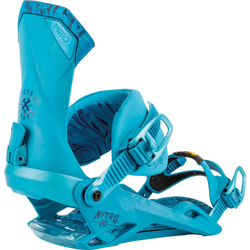 Nitro 2022 Team Snowboard Binding Blue