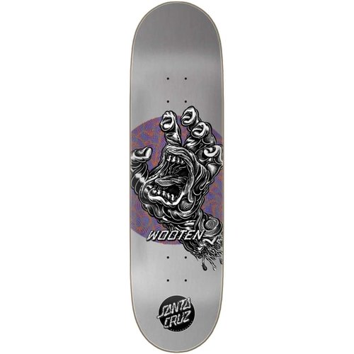 Santa Cruz Wooten Alive Hand VX 8.5 Deck Silver Santa Cruz Wooten Alive Hand VX 8.5 Deck Silver