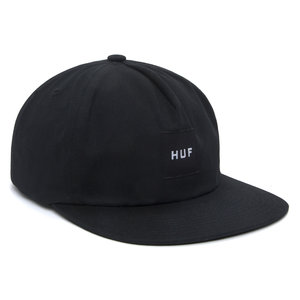 HUF Ess Unstructured Box Snapback Black