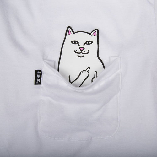 Rip N Dip Lord Nermal Pocket Tee White