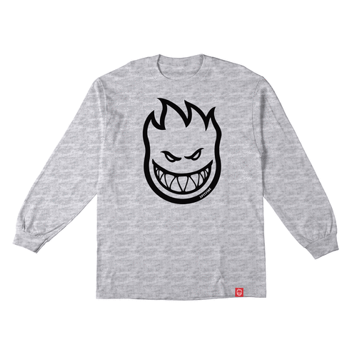 Spitfire Youth Bighead L/S T-Shirt Ash W/ Black Print