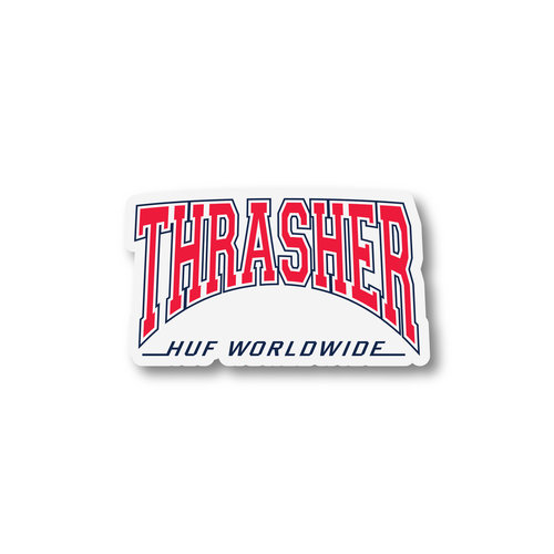 HUF X Thrasher High Point Sticker Red HUF X Thrasher High Point Sticker Red