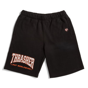 HUF X Thrasher Deep Drive Fleece Short Black