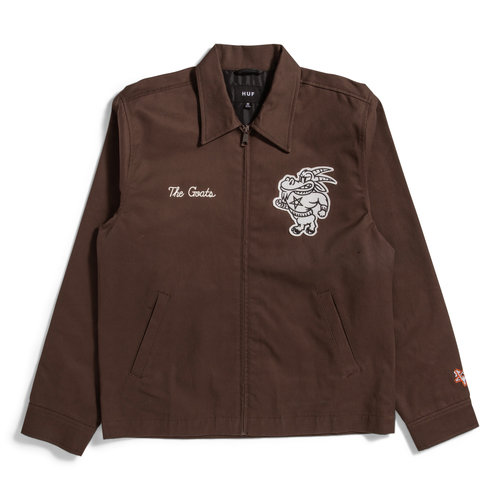 HUF X Thrasher Field Crew Jacket Chocolate