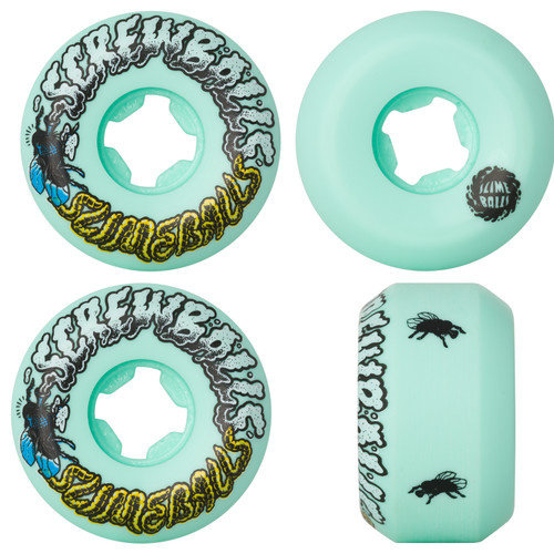 Slime Balls Screw Balls Speed Balls 53mm 99A Wheels Green Slime Balls Screw Balls Speed Balls 53mm 99A Wheels Green