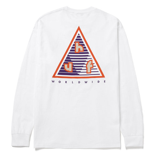 HUF High Adventure L/S Tee White