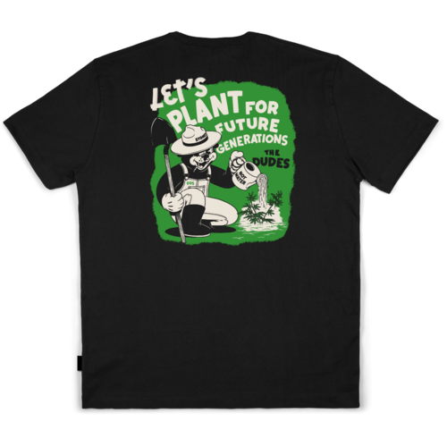 The Dudes Plants For Future S/S T-Shirt Black The Dudes Plants For Future S/S T-Shirt Black