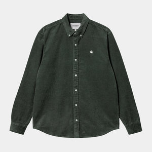 Carhartt WIP Madison Cord L/S Shirt Boxwood