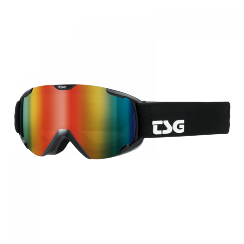 TSG Goggle Expect 2.0 Mini Solid Black/Rainbow Chrome
