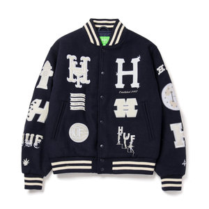 HUF 20 Year Classic H Varsity Jacket Navy