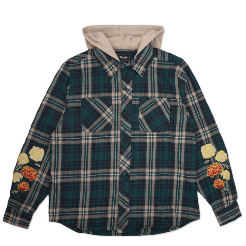 Primitive Layne Two-Fer Flannel Dark Green Primitive Layne Two-Fer Flannel Dark Green