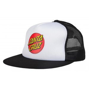 Santa Cruz Classic Dot Mesh Cap White Black