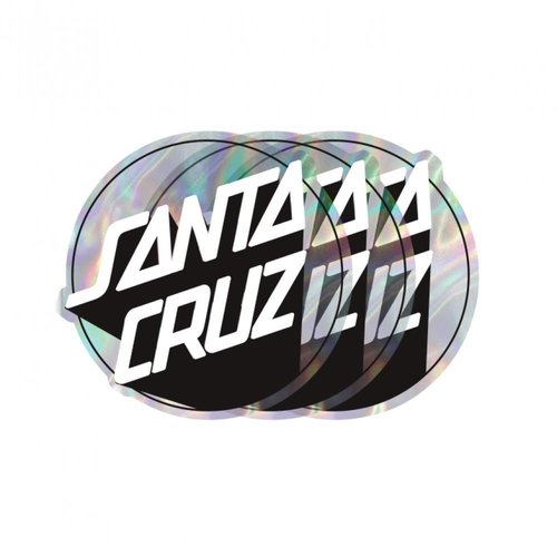 Santa Cruz Delta Shadow Dot Metallic Sticker Holographic